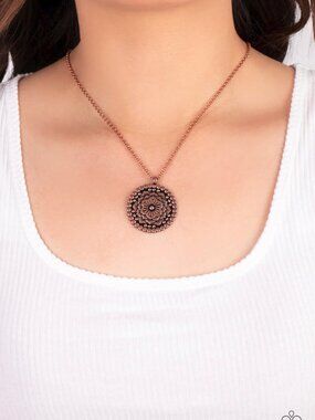 Paparazzi Jewelry Accessories - Summer HOMESTEAD - Copper Necklace - Vintage